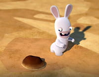 Les lapins crétins : invasion : Lapin surgelé